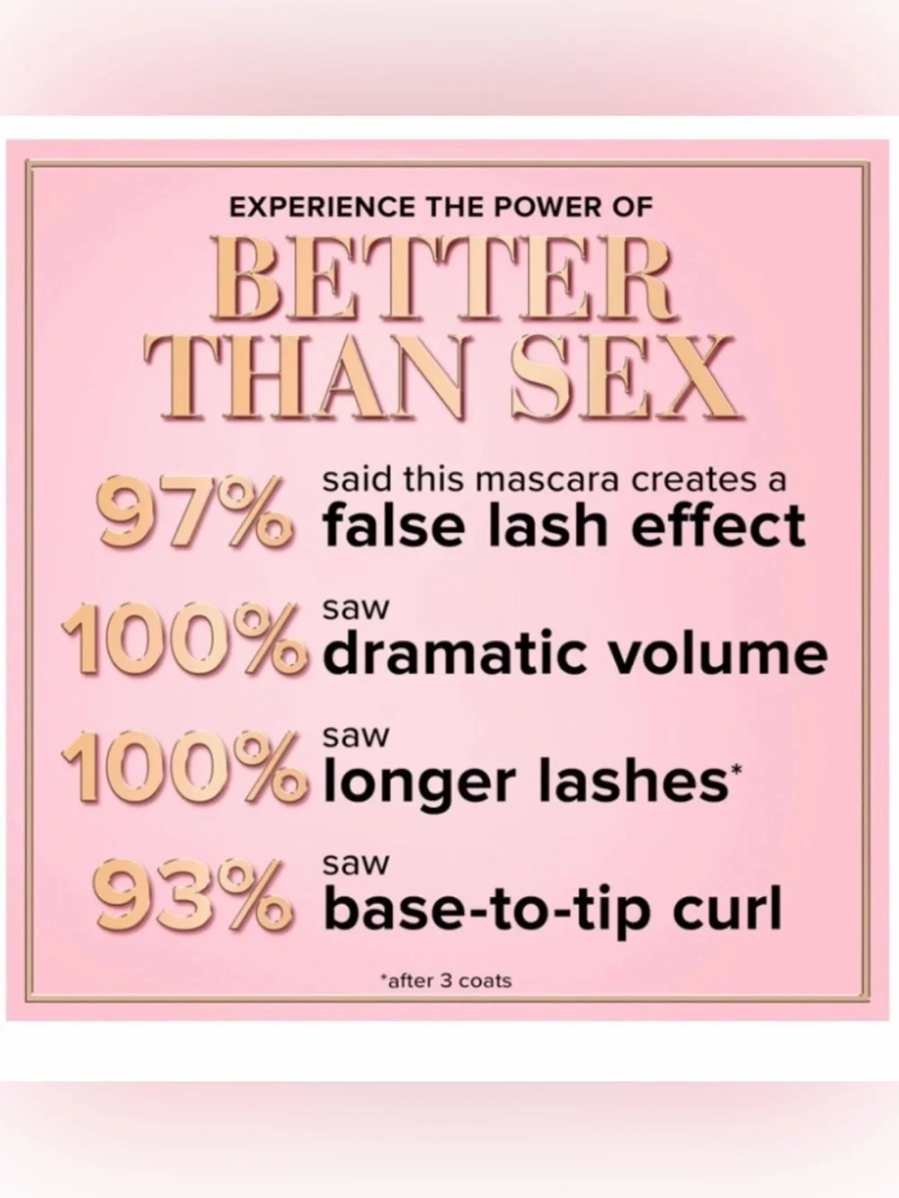 Too Faced Better Than Sex Mascara 2 Mini’s in black NIB